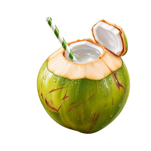 Coconut Water sticker illustration