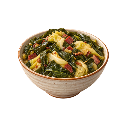 Collards and Cabbage sticker illustration