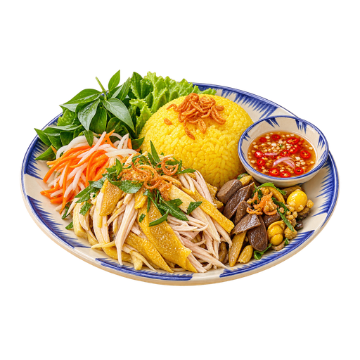 Cơm gà Tam Kỳ (Tam Ky Chicken Rice) sticker illustration