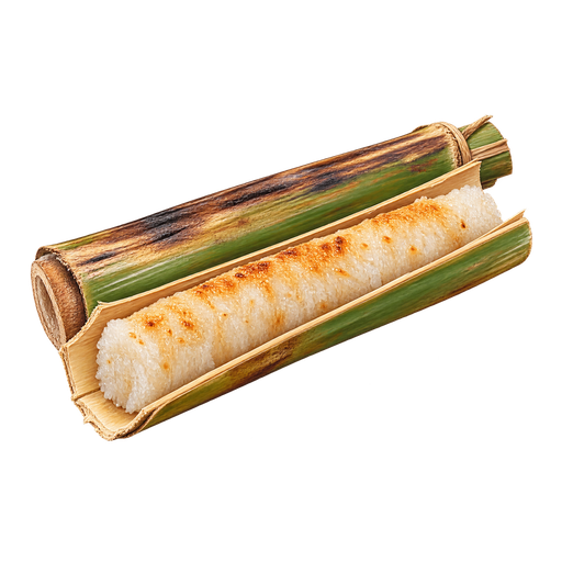 Cơm lam (Bamboo Cooked Sticky Rice) sticker illustration