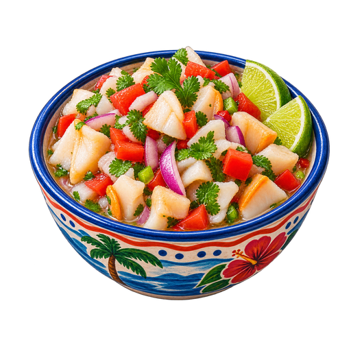 Conch Ceviche sticker illustration