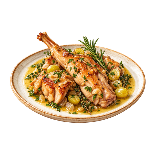 Coniglio all'Arneis sticker illustration
