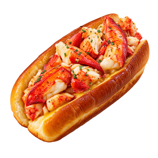 Connecticut-style Lobster Roll sticker illustration