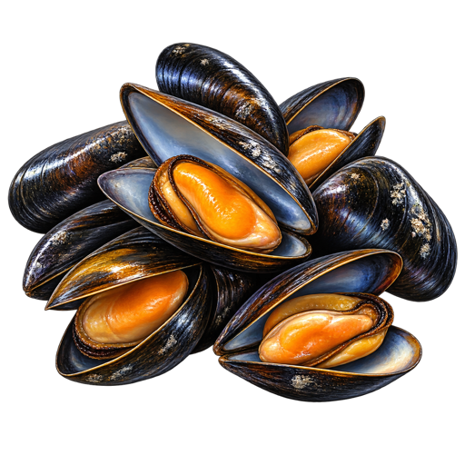 Conwy Mussels sticker illustration