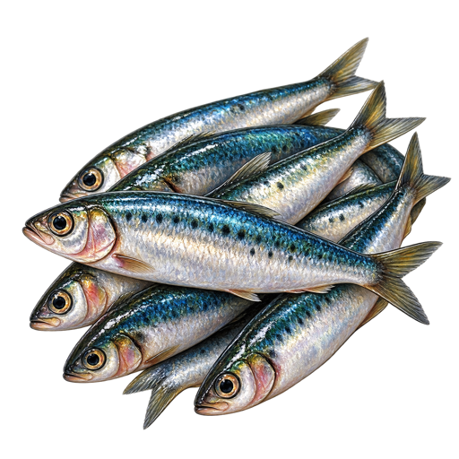 Cornish Sardines sticker illustration