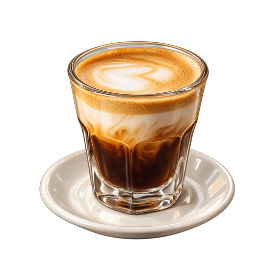 Cortado sticker illustration