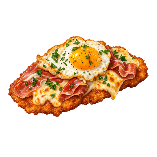 Cotoletta alla Bolognese sticker illustration