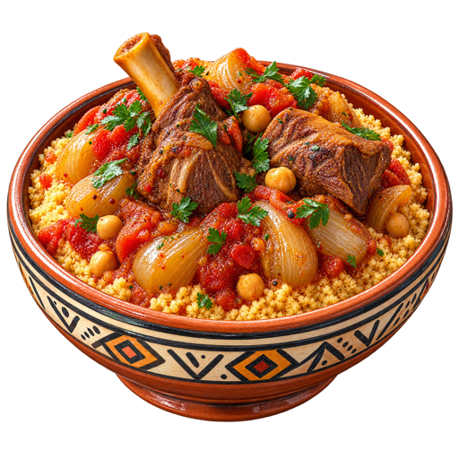 Couscous Bil Bosla sticker illustration