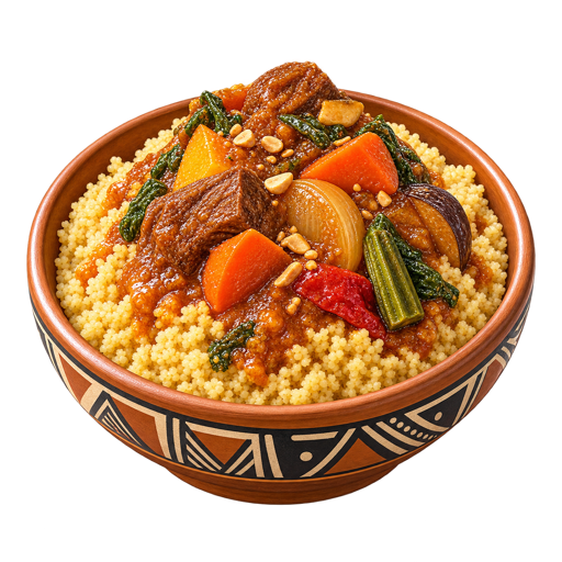 Millet Couscous sticker illustration