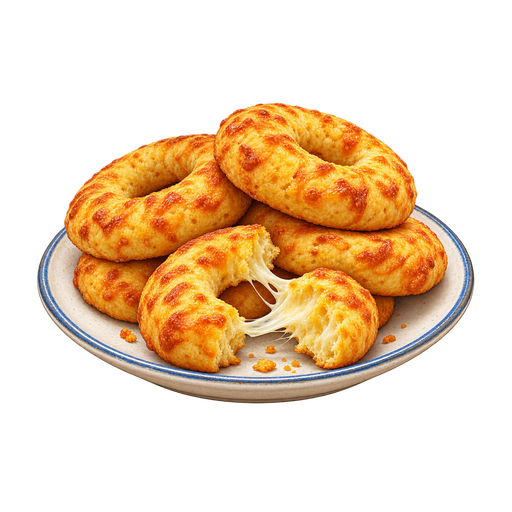 Costa Rican Corn-and-Cheese Rosquillas sticker illustration