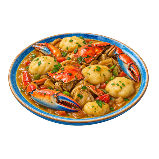 Crab and Dough sticker illustration