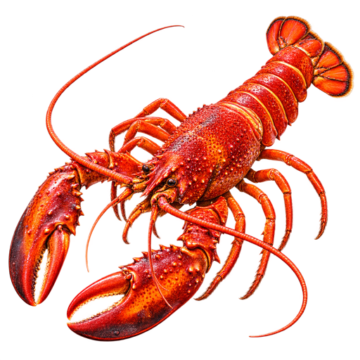 Crayfish sticker illustration