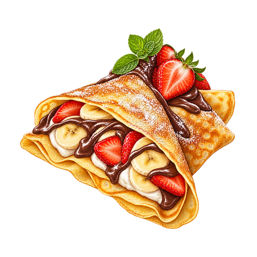 Crêpes Mylene sticker illustration