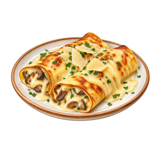 Crespelle al Bitto sticker illustration