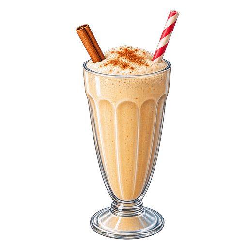 Batido de trigo sticker illustration