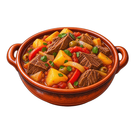 Carne con Papas sticker illustration