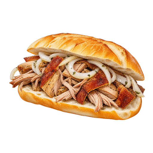 Pan con lechón sticker illustration