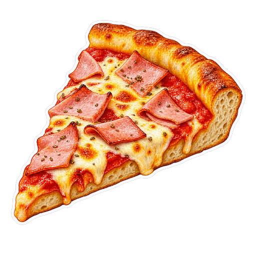 Pizza cubana (Cuban pizza) sticker illustration
