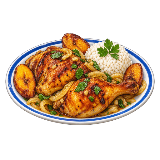 Pollo Rancho Luna sticker illustration