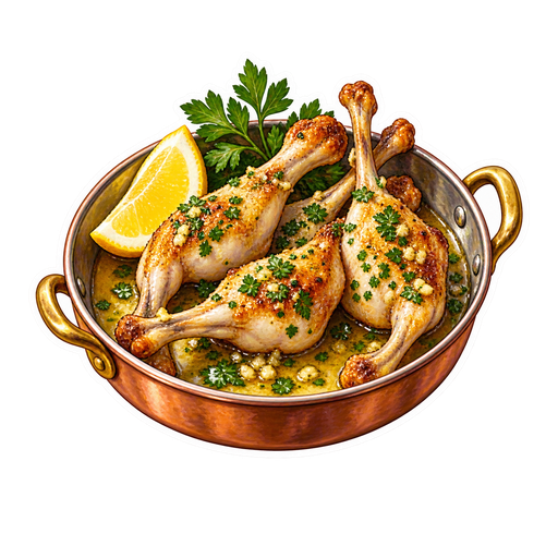 Cuisses de grenouilles sticker illustration