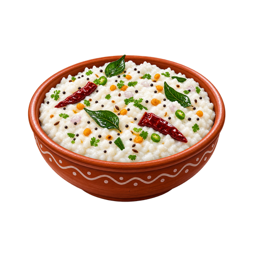 Curd Rice sticker illustration
