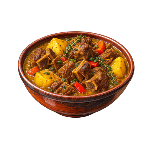 Curry Goat sticker illustration