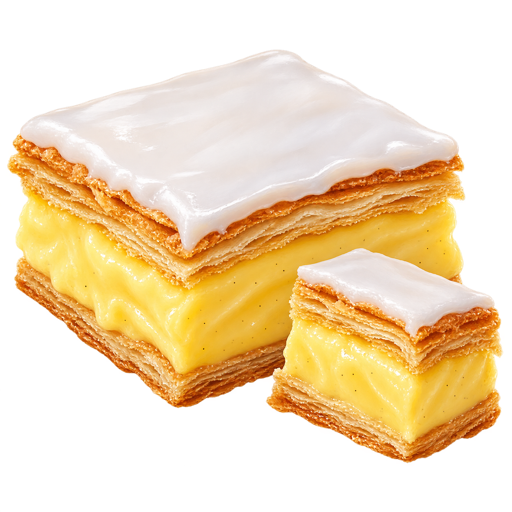 Custard Square sticker illustration