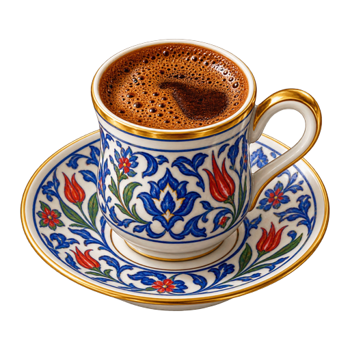 Cypriot Coffee sticker illustration