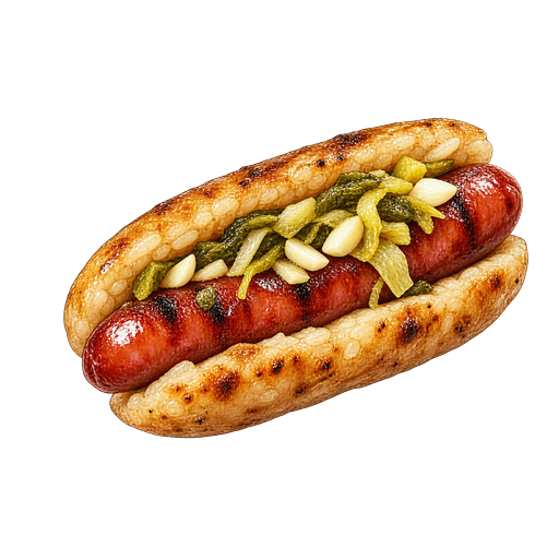 Big Sausage Wrapping Small Sausage sticker illustration