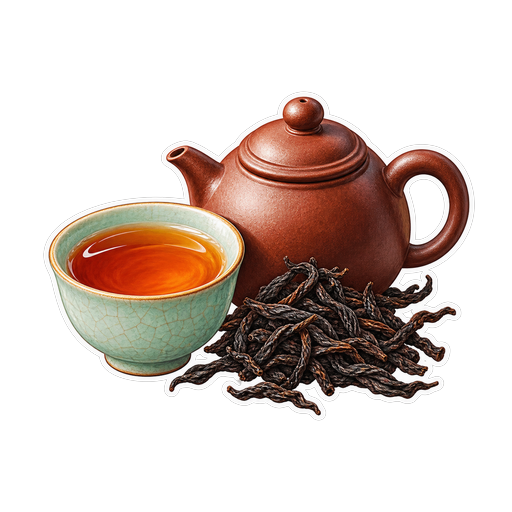 Da Hong Pao Rock Tea sticker illustration