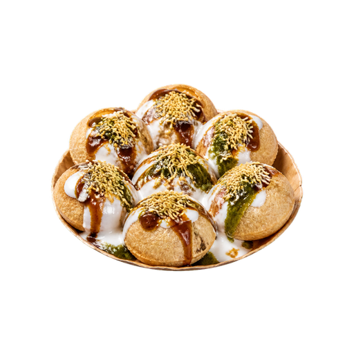 Dahi Puri sticker illustration