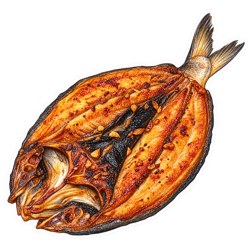 Daing na bangus sticker illustration