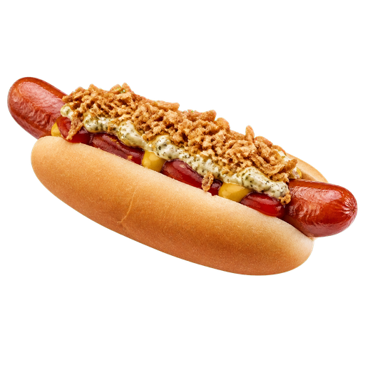 Danish Hot Dog sticker illustration