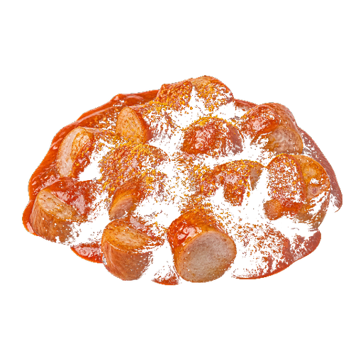 Currywurst sticker illustration