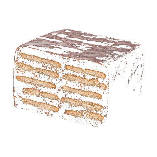 German Chocolate Biscuit Cake sticker illustration