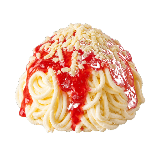 Spaghetti Ice Cream sticker illustration