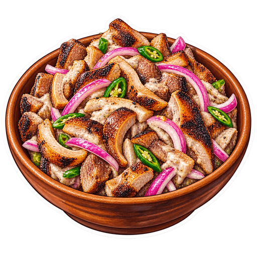 Dinakdakan sticker illustration