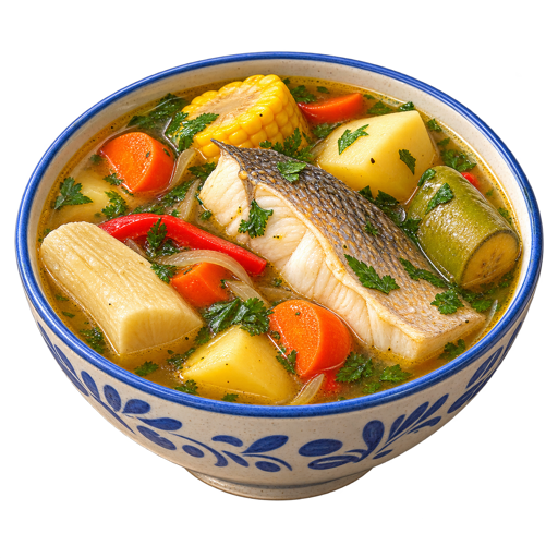 Dominican Fish Broth sticker illustration