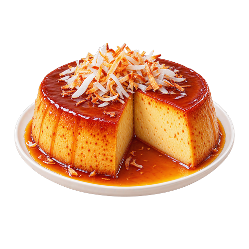 Quesillo de Coco sticker illustration