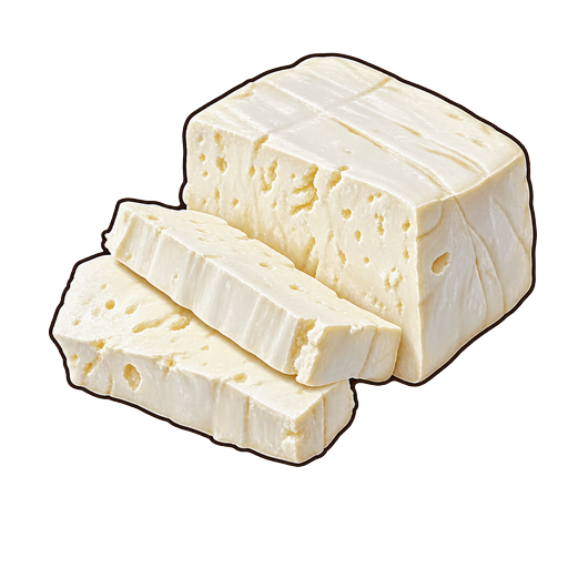 Domiati Cheese sticker illustration