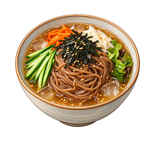Dotori guksu (Acorn Noodles) sticker illustration