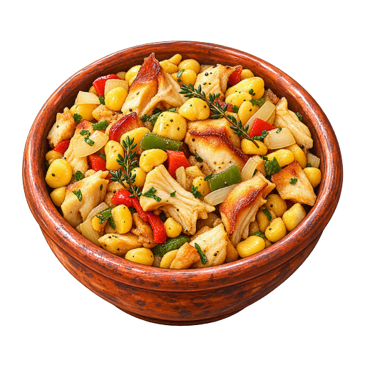 Dry Conch and Hominy sticker illustration