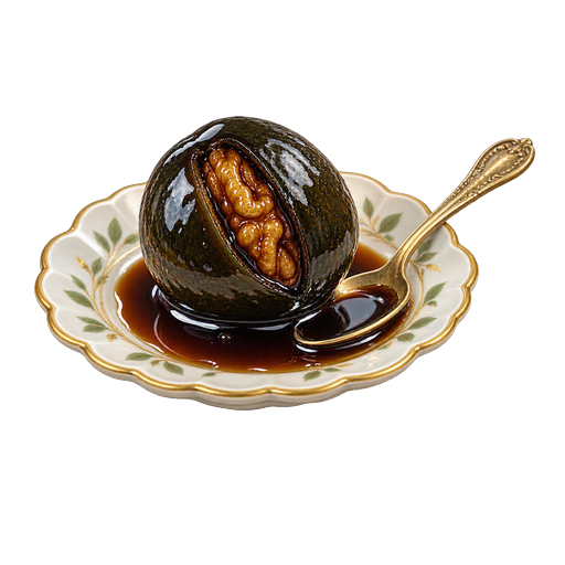 Green Walnut Preserve sticker illustration