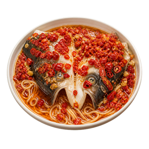 Fish Head with Chopped Chillies sticker illustration