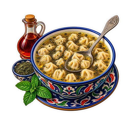Dushbara sticker illustration