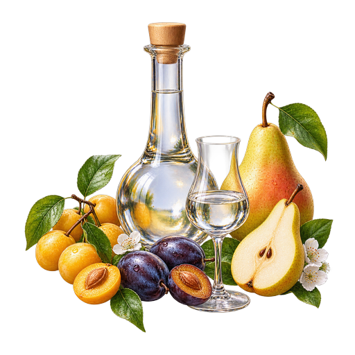 Luxembourg Eau-de-Vie sticker illustration