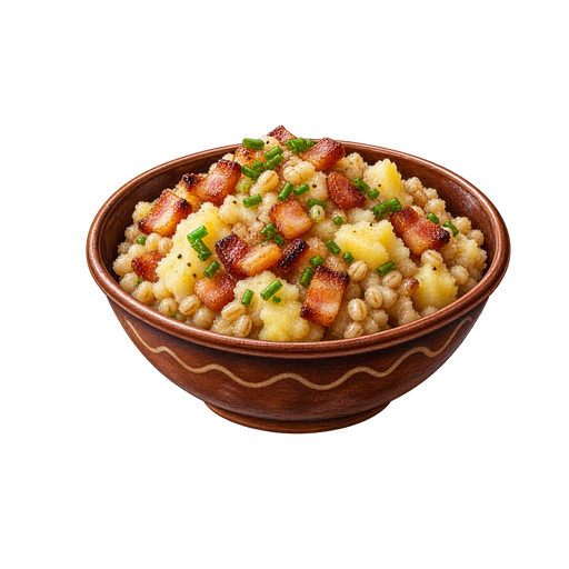 Potato and Barley Porridge sticker illustration