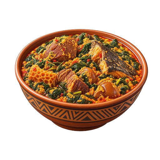 Egusi Soup sticker illustration