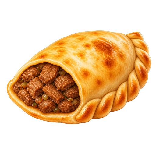 Lamb Empanada sticker illustration
