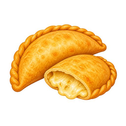 Empanada de Queso Ecuatoriana sticker illustration
